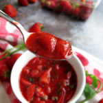 Spoonful of Strawberry Mint Compote