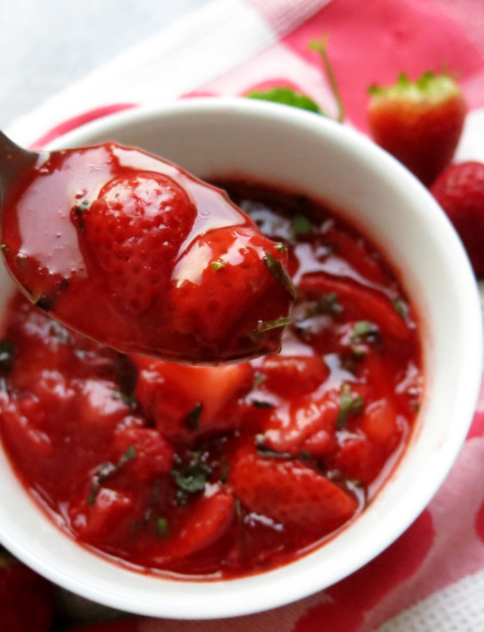 Strawberry Mint Compote