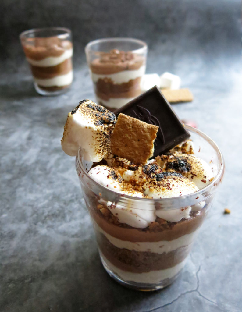 S'mores mousse parfait