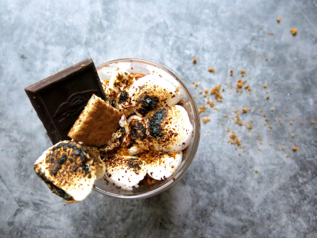 S'mores overhead shot