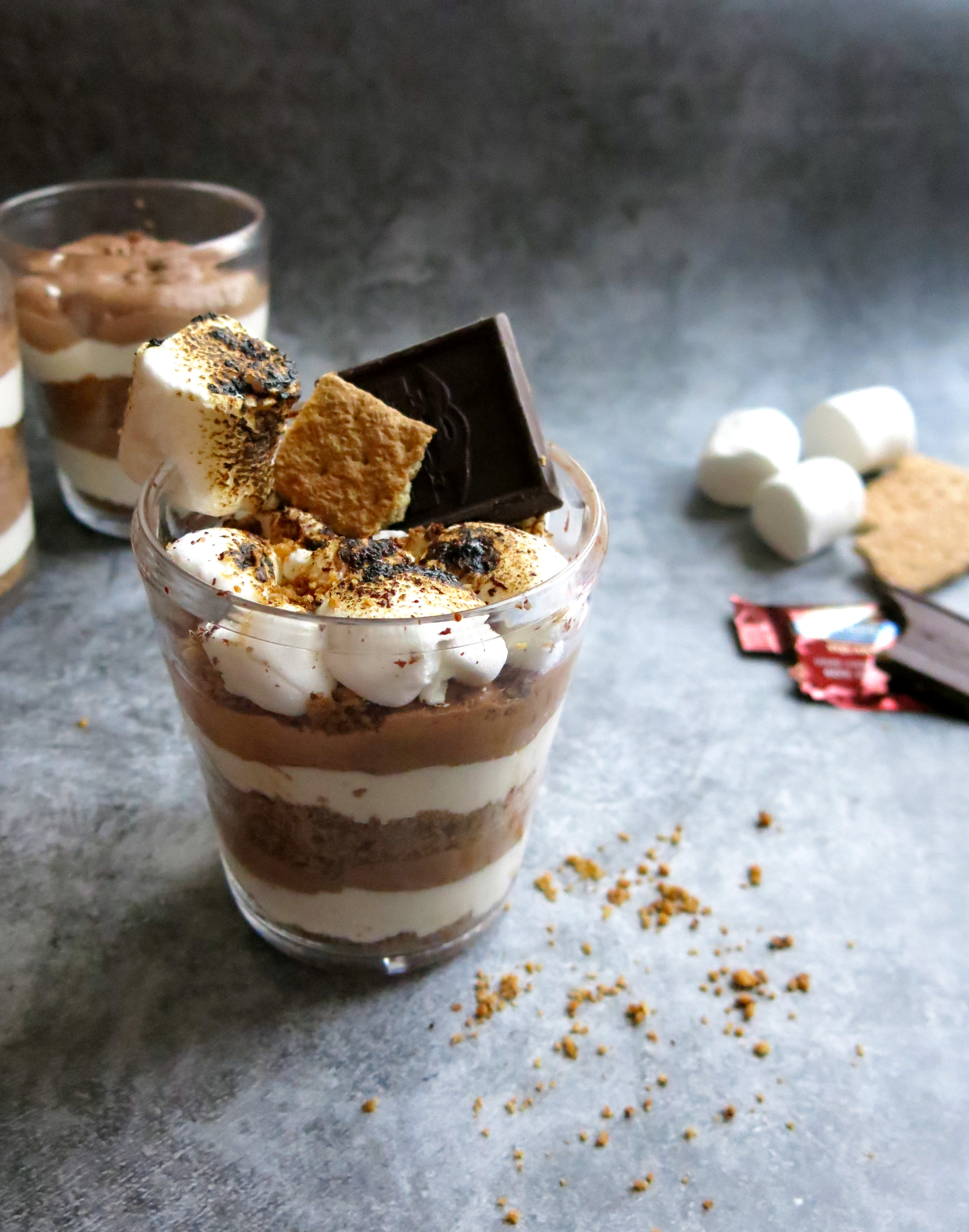 S'mores Chocolate Mousse - Lo's Kitchen