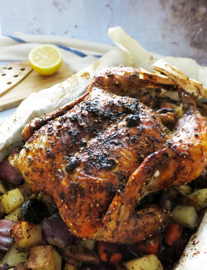 Za’atar and Lemon Roasted Chicken + My Opinions on Eating Meat