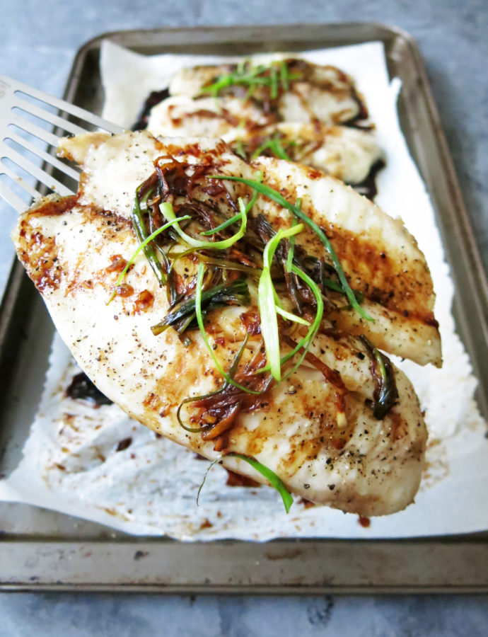 Quick and Easy Ginger and Scallion Tilapia
