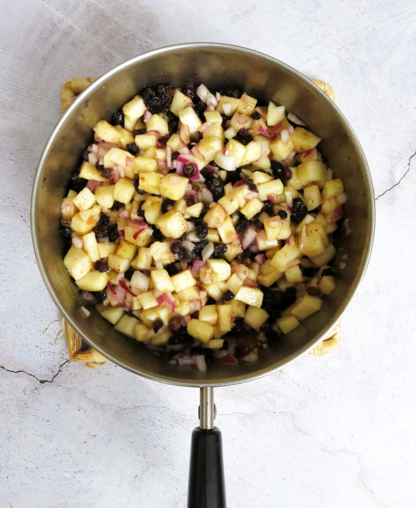 Apple Chutney recipe Before Cooking