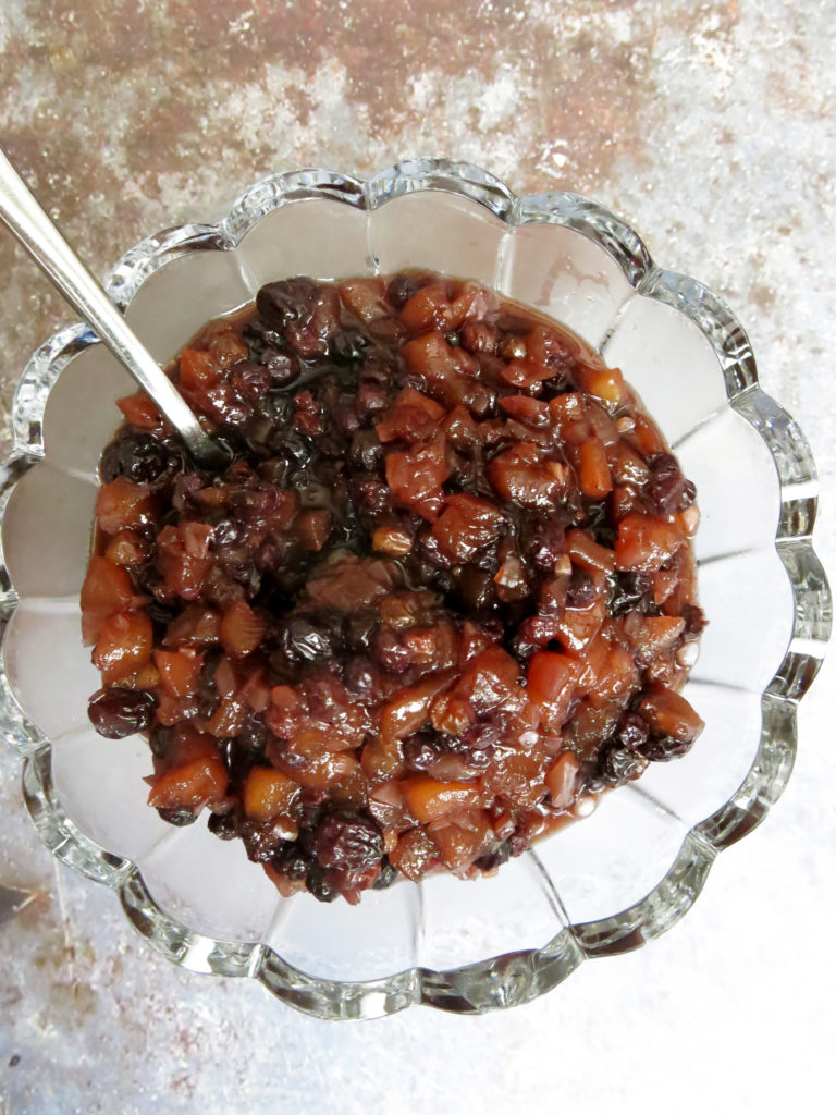 Apple Chutney recipe Overhead Shot