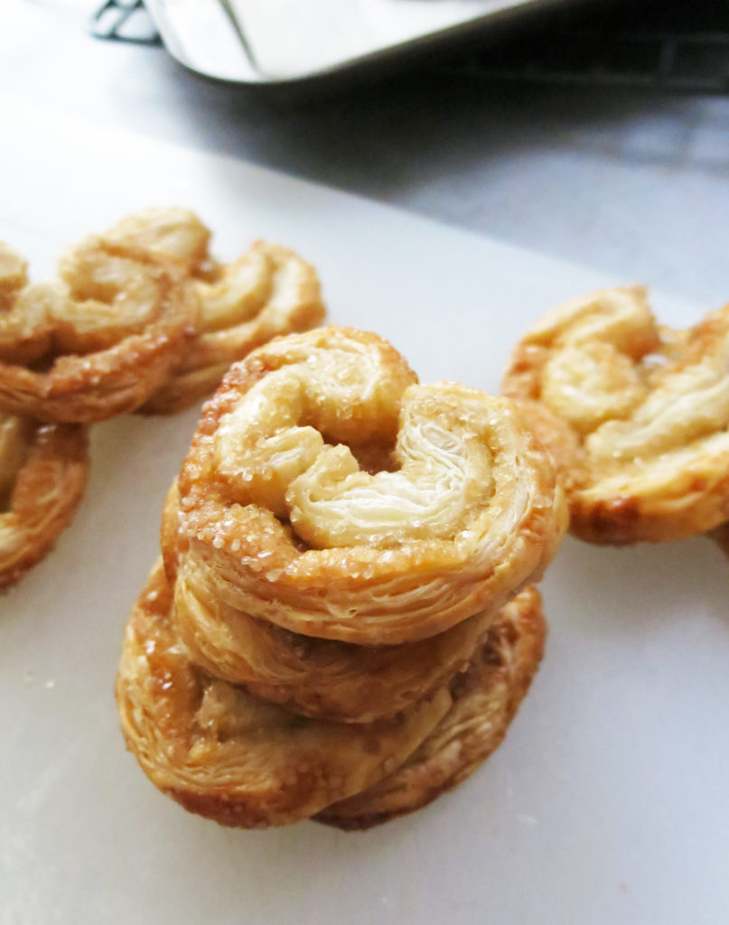 Easy Palmier Cookies stack