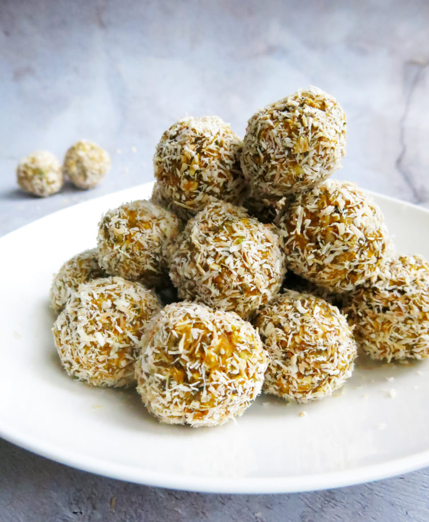 Stacked Lemon Coconut Power Bites