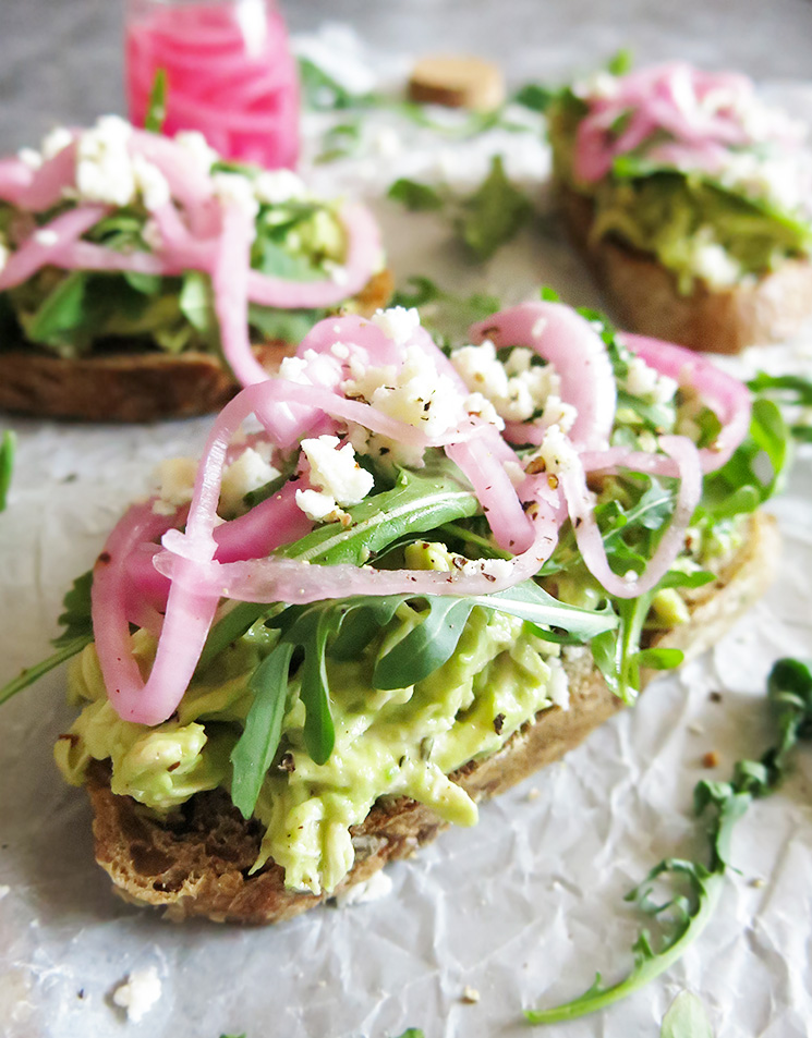 Chicken Avocado Salad tartine style