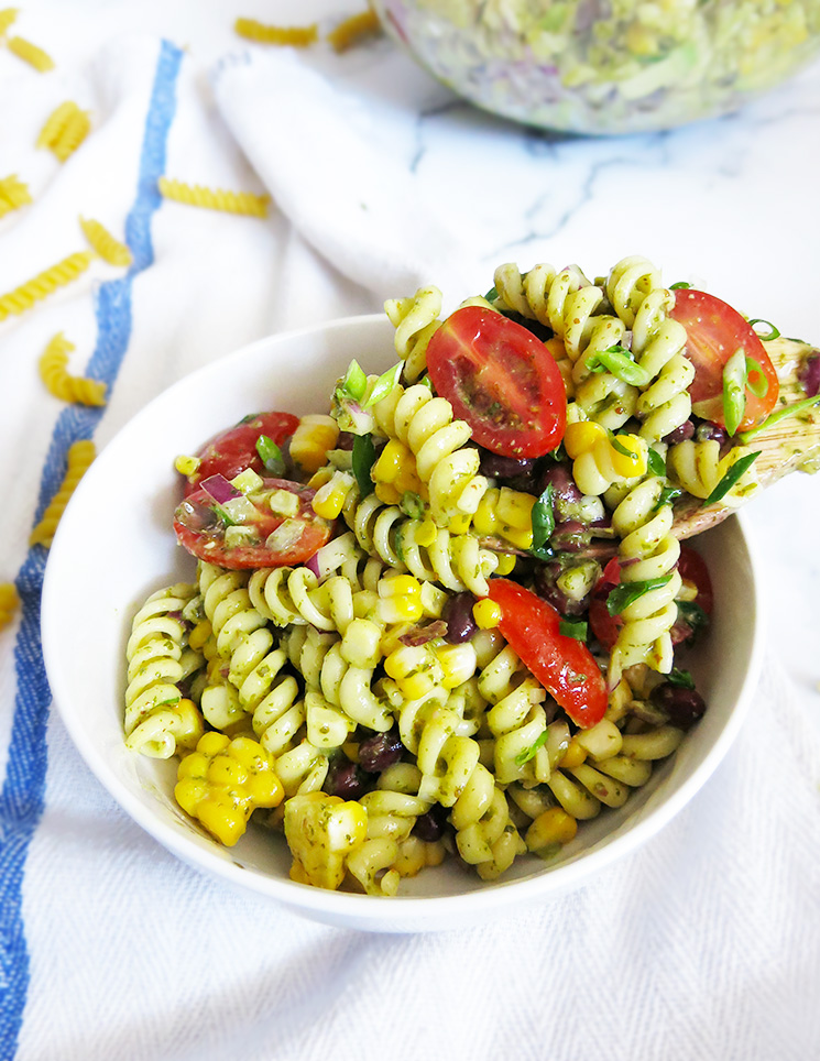 Serving of Southwest Pasta Salad