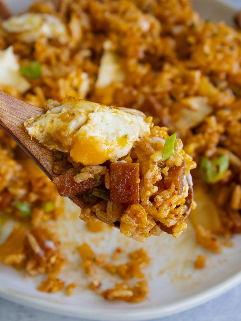 spoonful of spam & kimchi fried rice