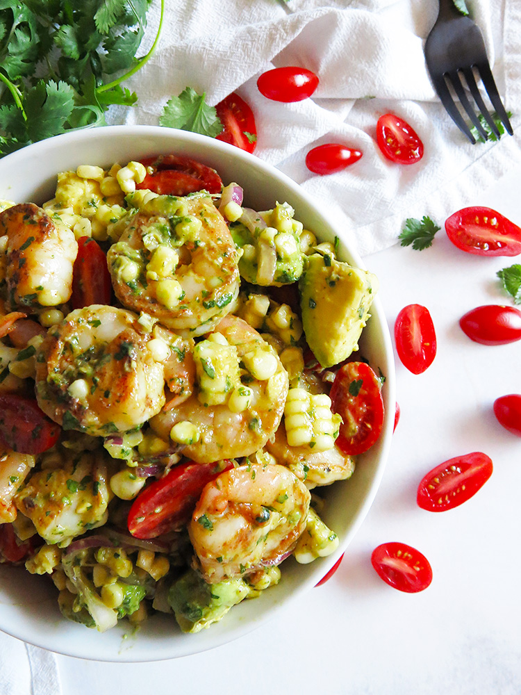 Shrimp Avocado Corn Salad