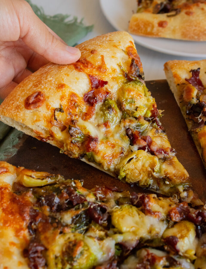 Brussels Sprouts & Bacon Pizza