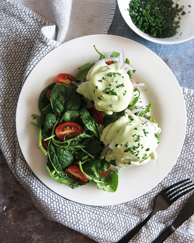 Sweet Potato Fritter Smoked Salmon Benedict