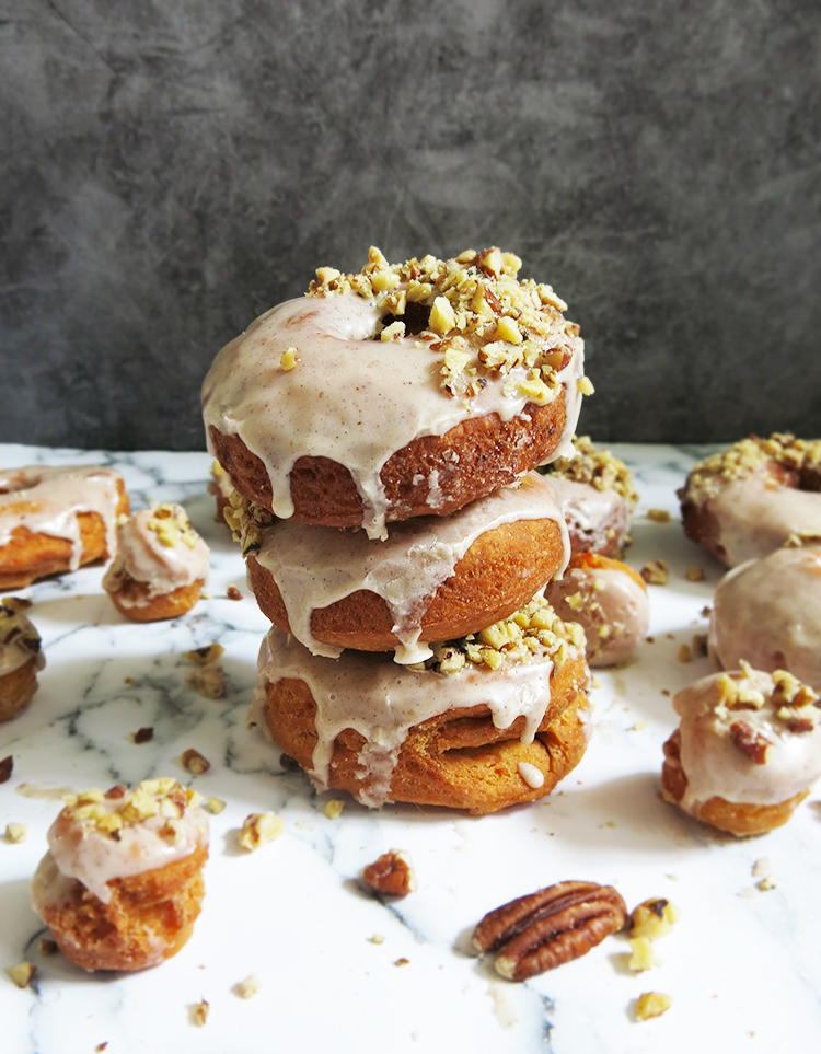 Browned Butter Sweet Potato Old Fashioned Donuts