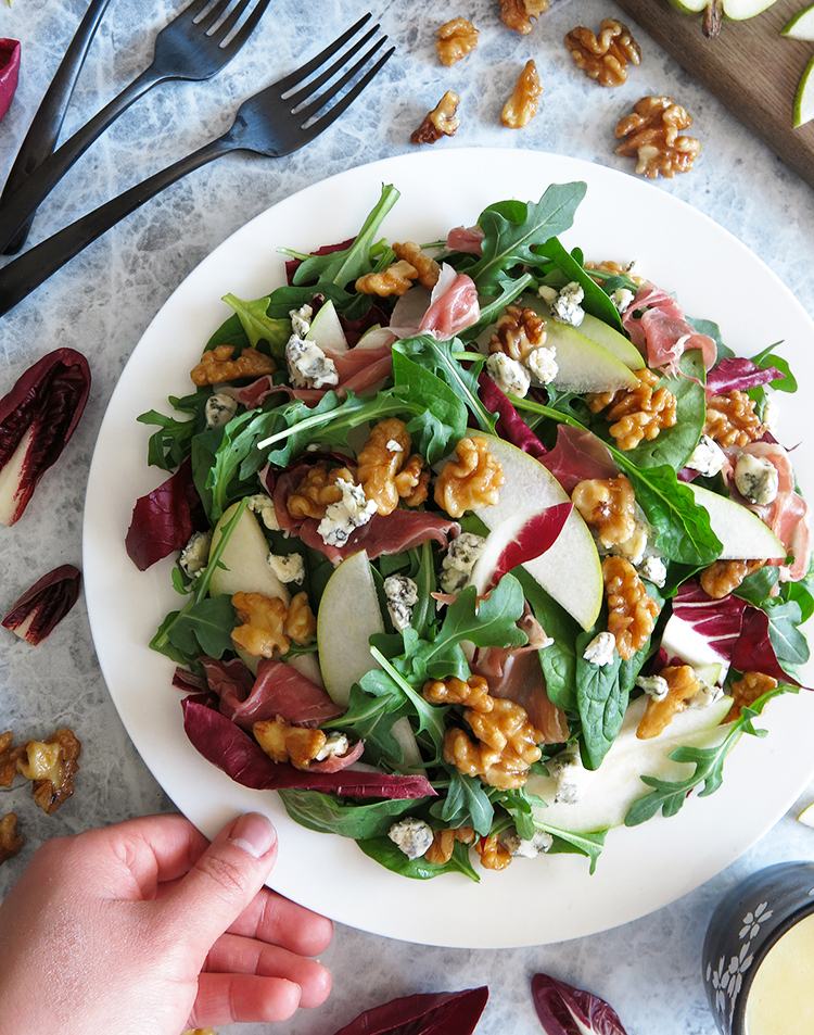 Pear & Bleu Cheese Salad