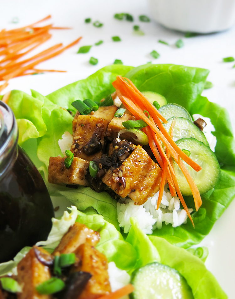 Tofu Lettuce Cups