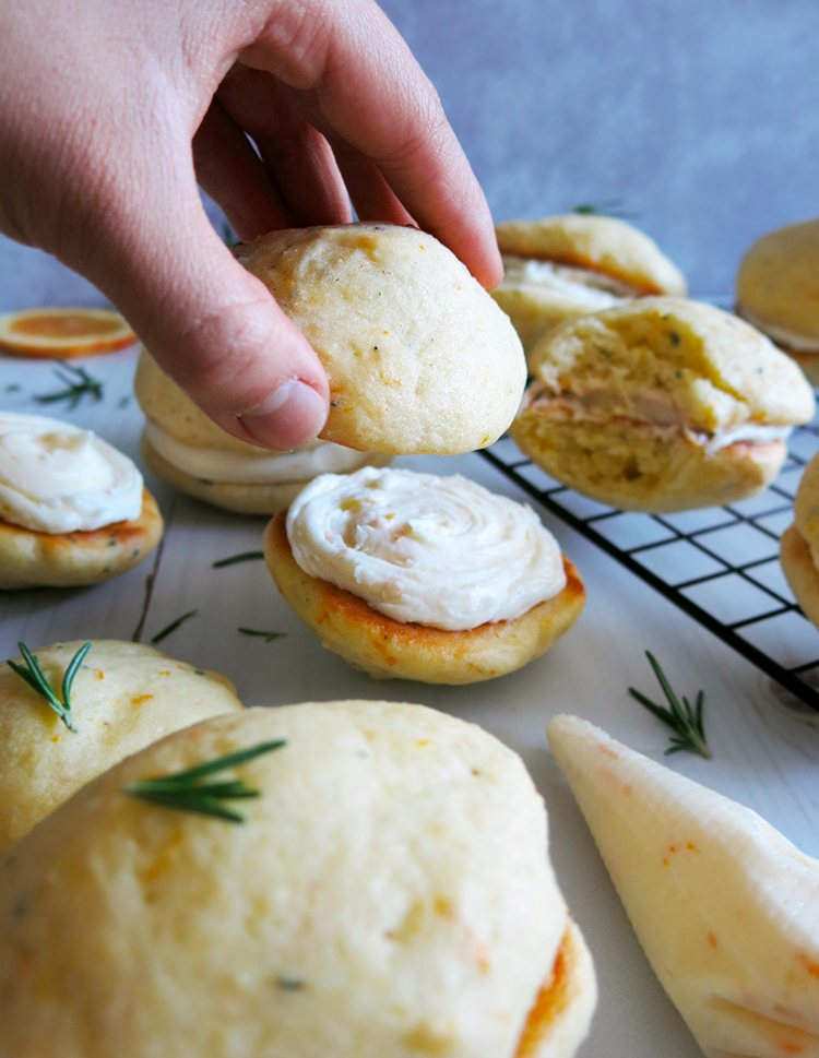 Citrus & Rosemary Olive Oil Whoopie Pies