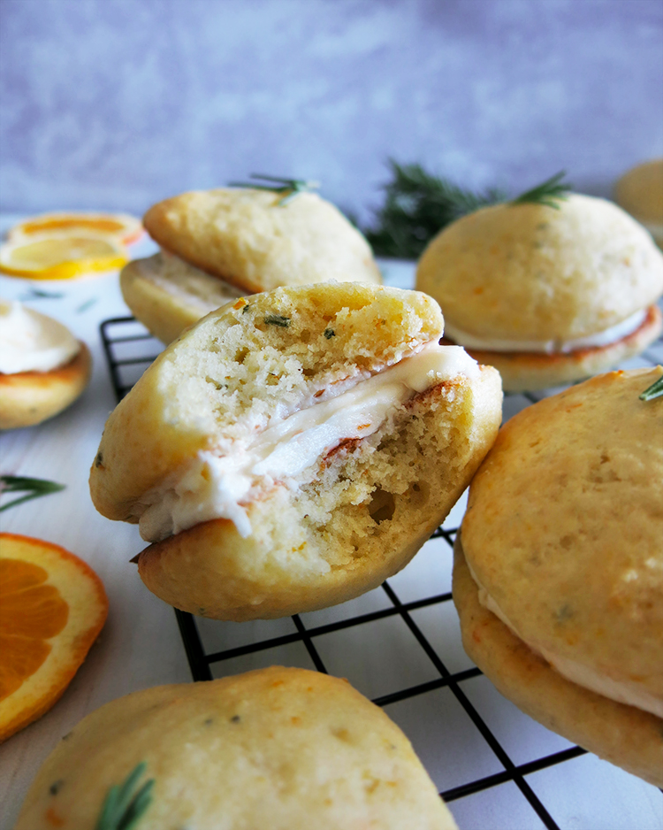 Citrus & Rosemary Olive Oil Whoopie Pies