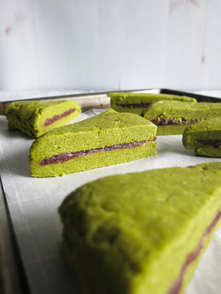 Matcha Red Bean Scones