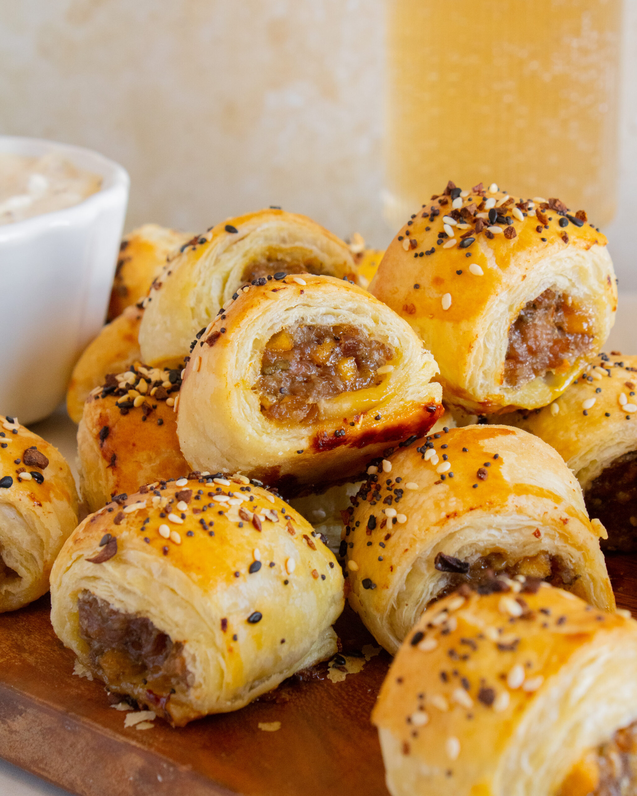 Sweet Apple Sausage Rolls