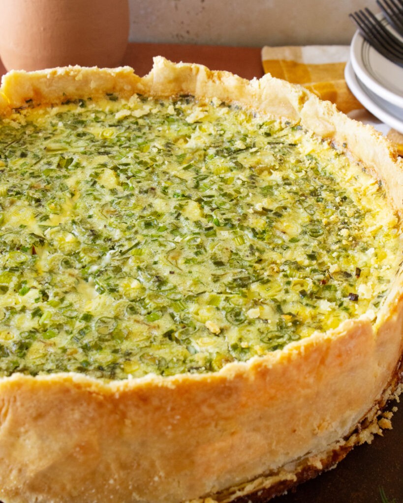 Whole Spring Onion Quiche