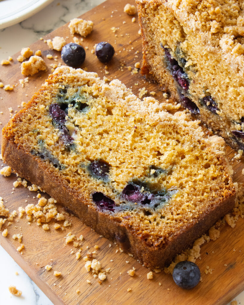 slice of Blueberry Pancake Bread