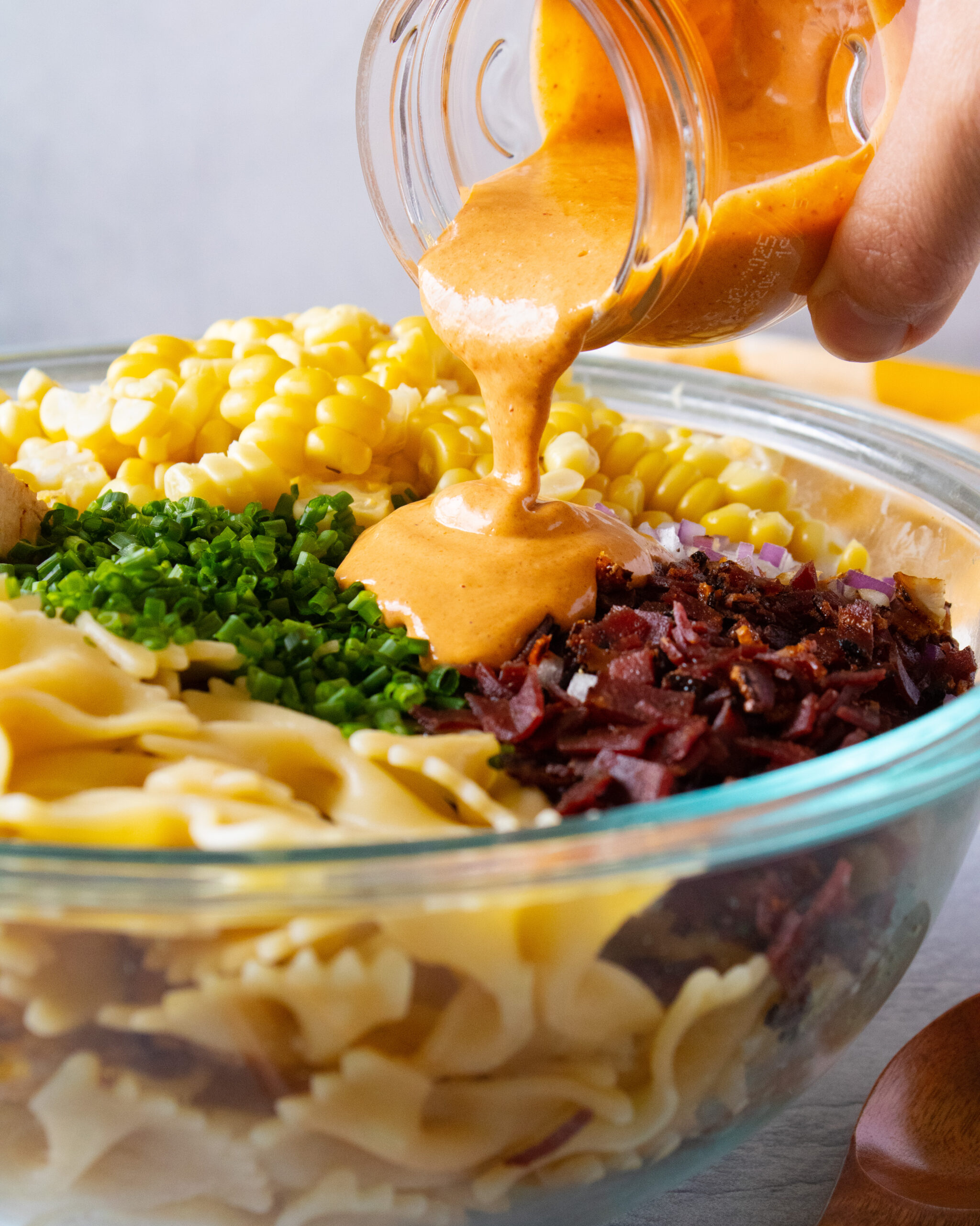 Creamy Chipotle Chicken Pasta Salad - Olives & Lamb