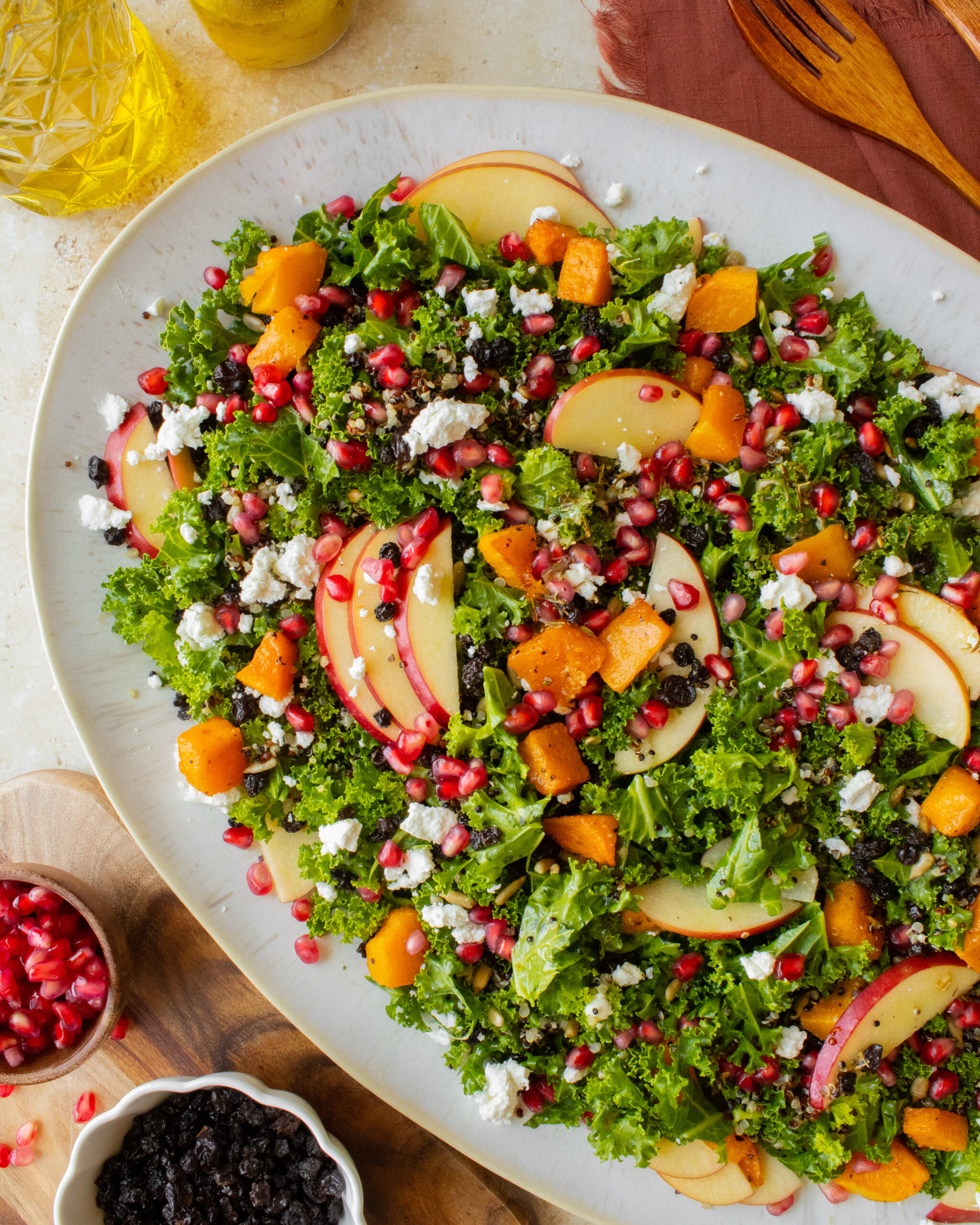 Fall Harvest Kale Salad