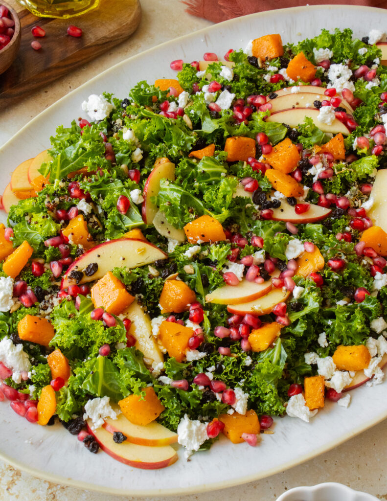 Fall Harvest Kale Salad