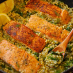 One-Pan Herby Salmon and Couscous