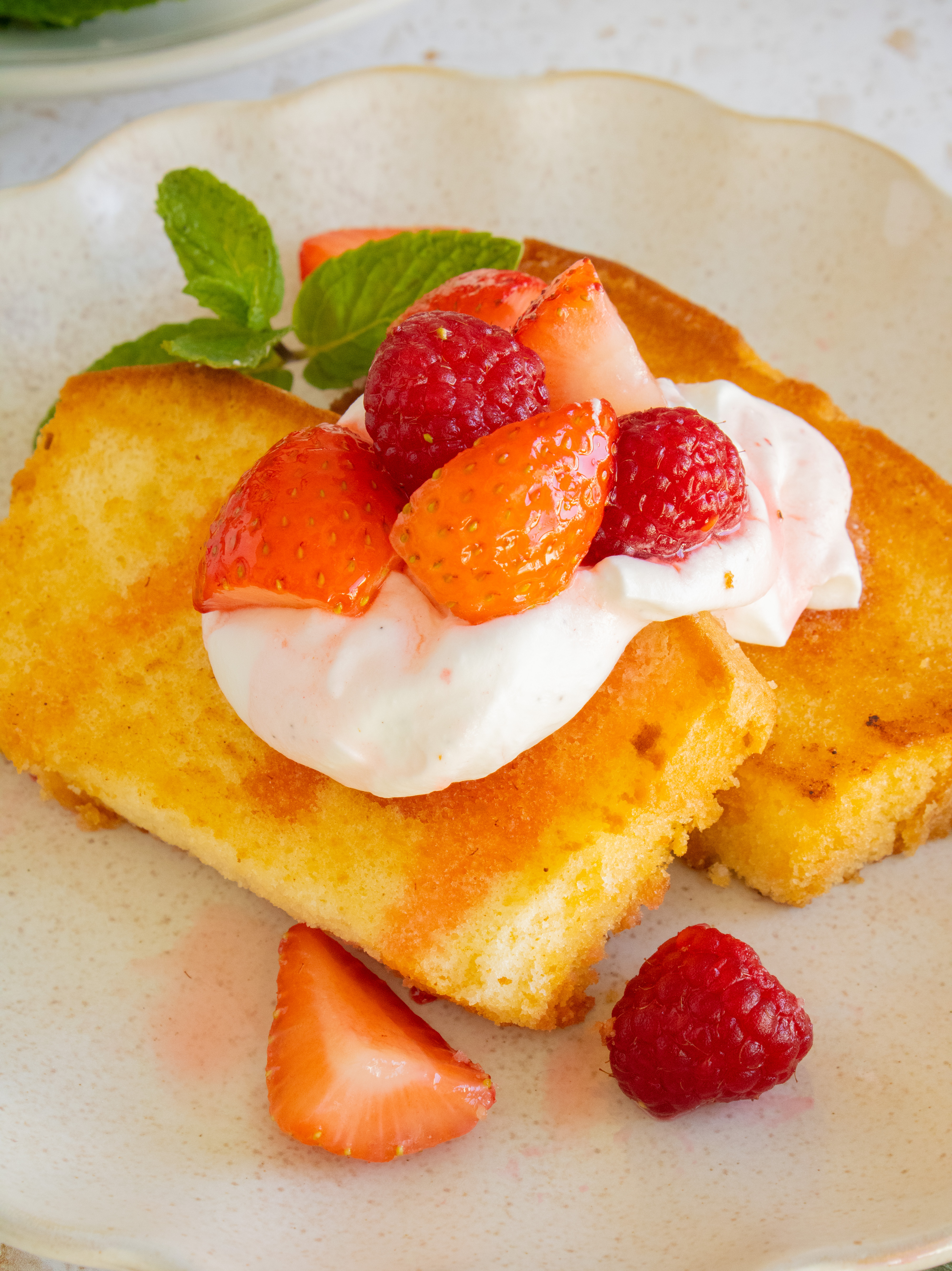 close up of Easy Strawberry Shortcake