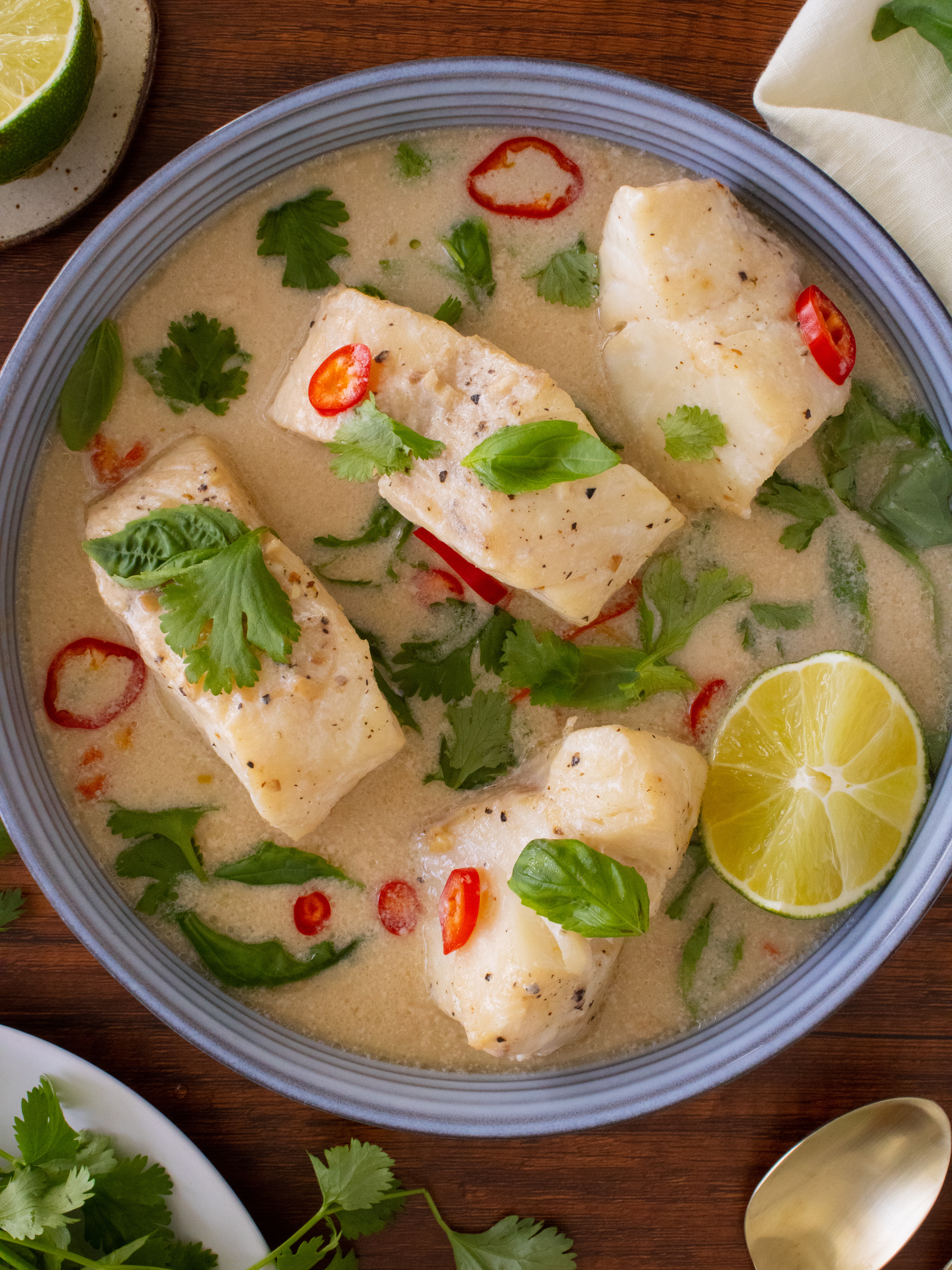 Coconut Milk Poached Cod