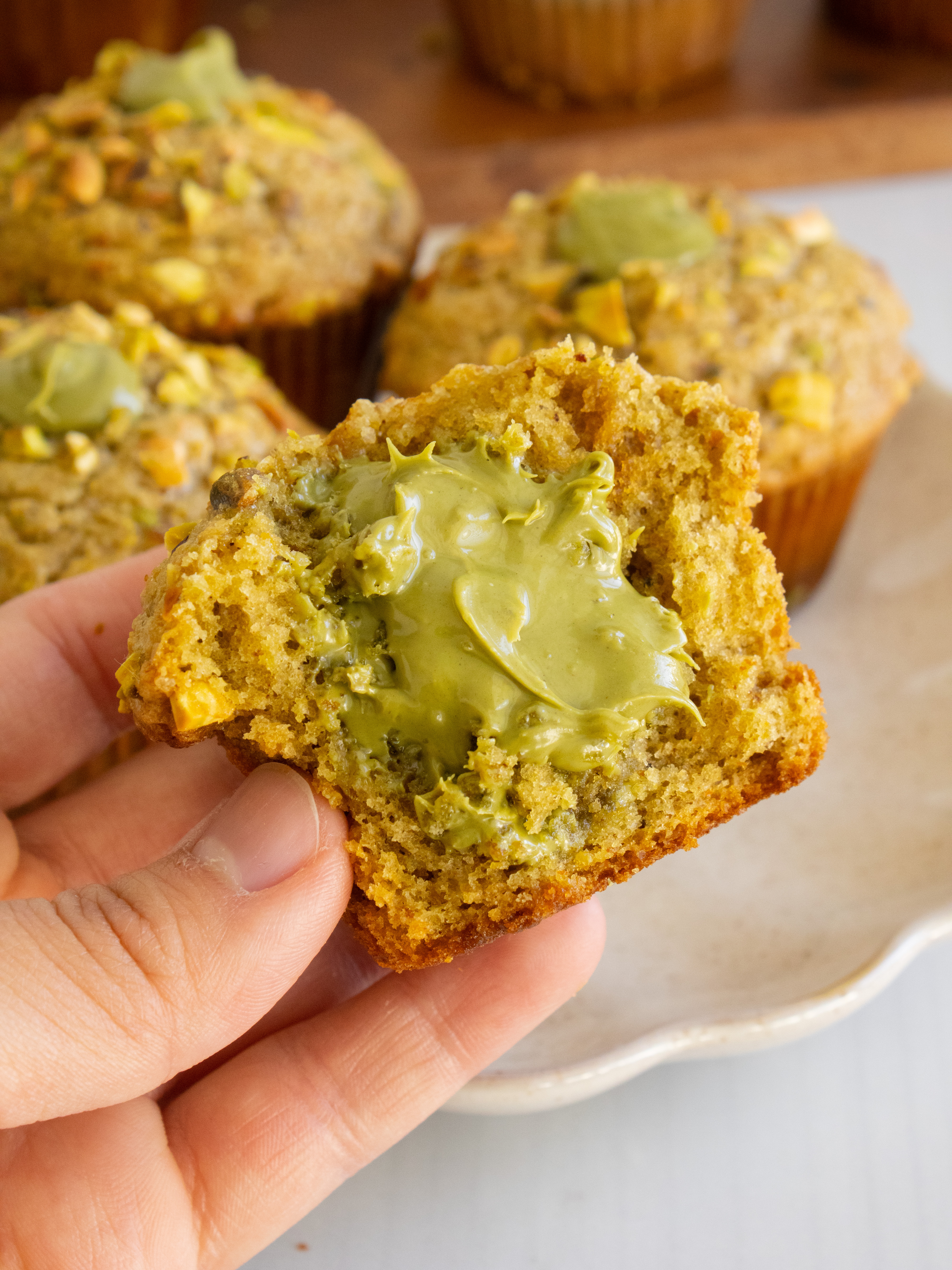 Pistachio Cream Muffins