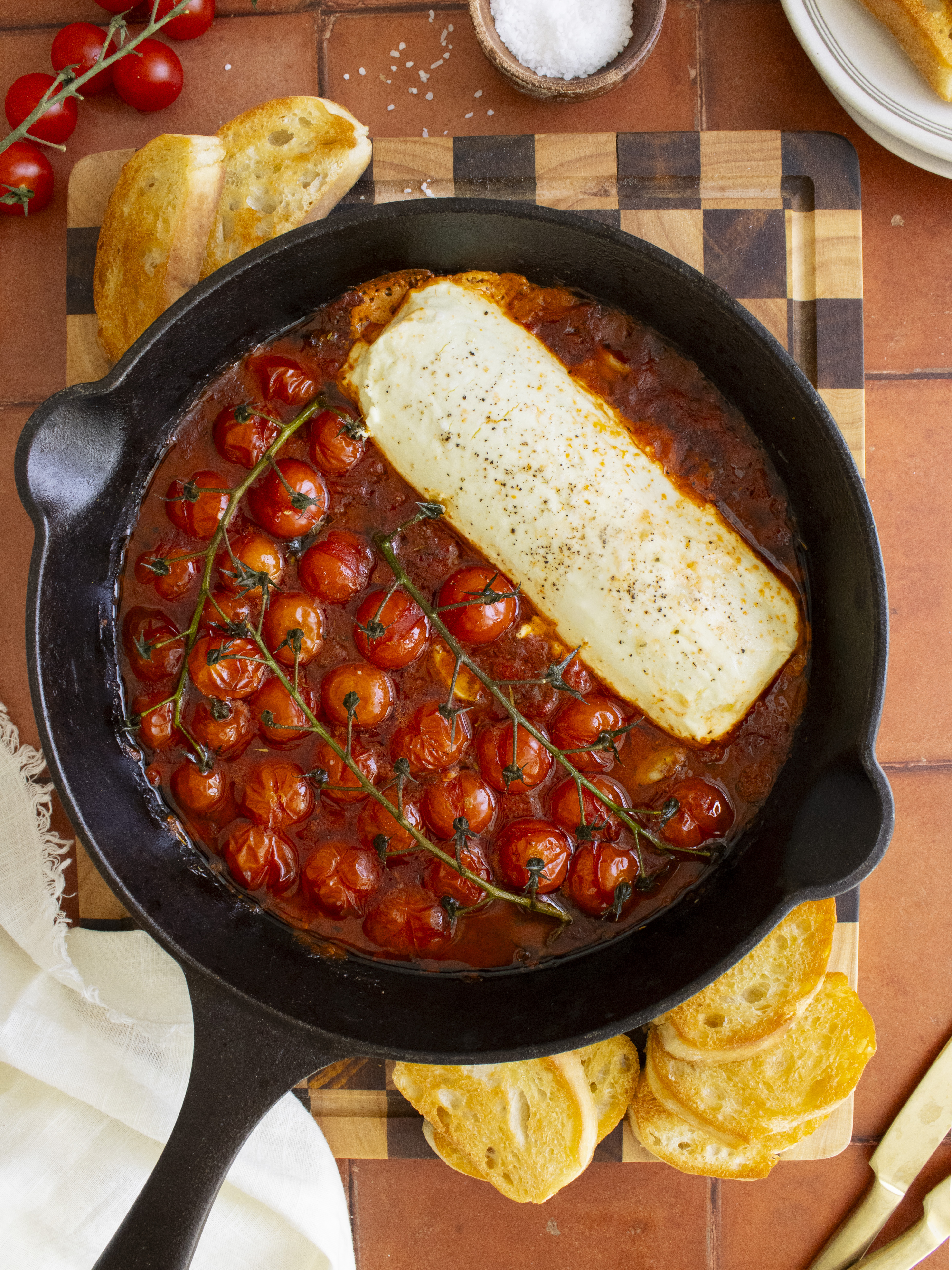 Baked Tomato Paprika Goat Cheese Dip
