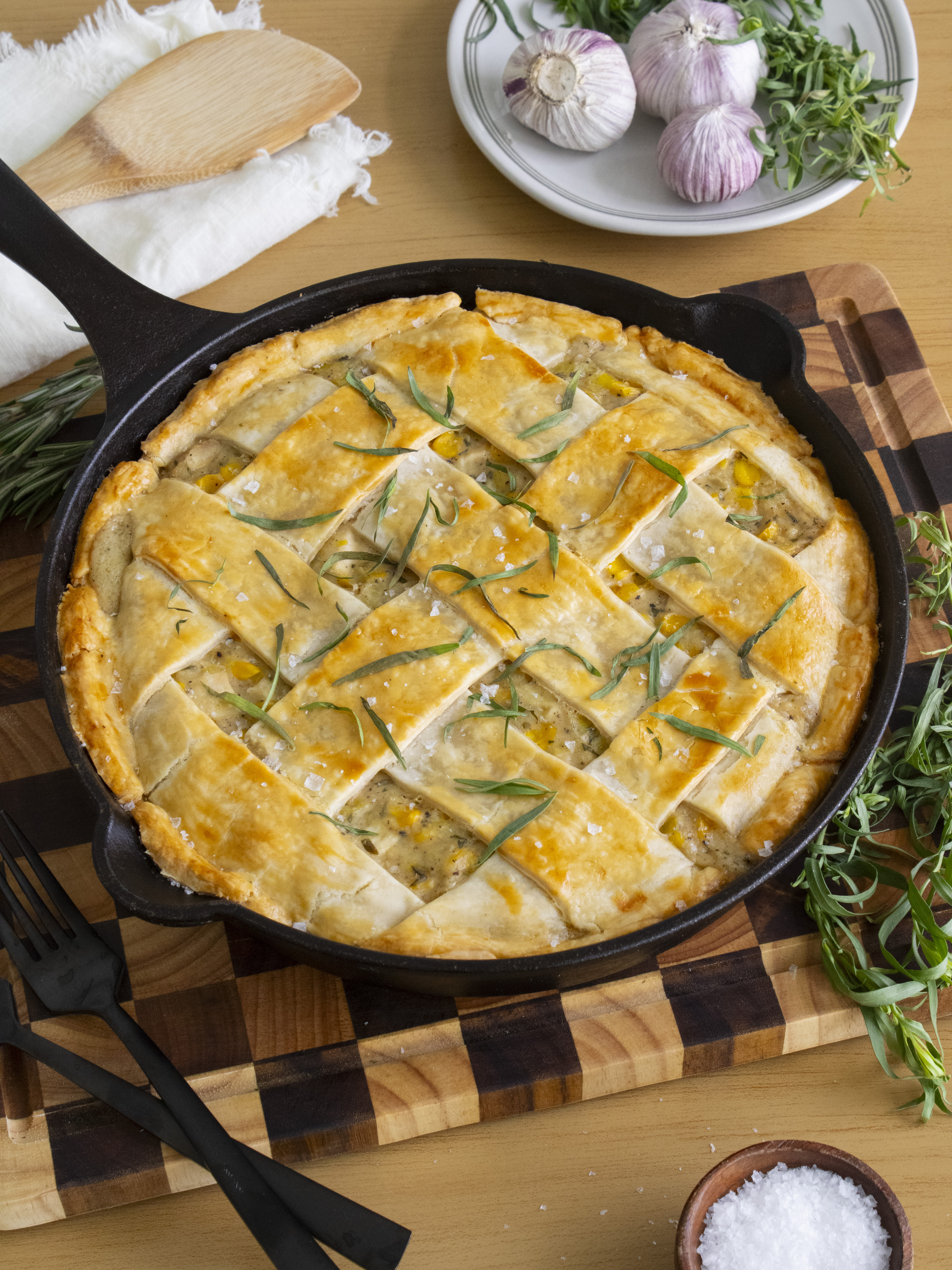 Creamy Chicken and Corn Pie