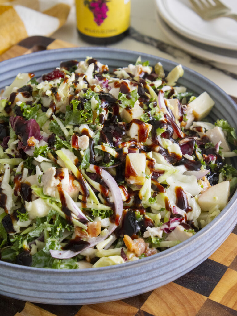 close up of Easy Sweet Kale Salad
