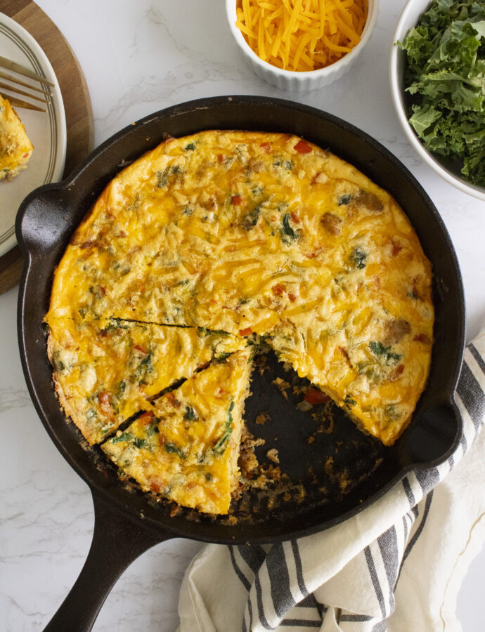 Kale and Sausage Frittata