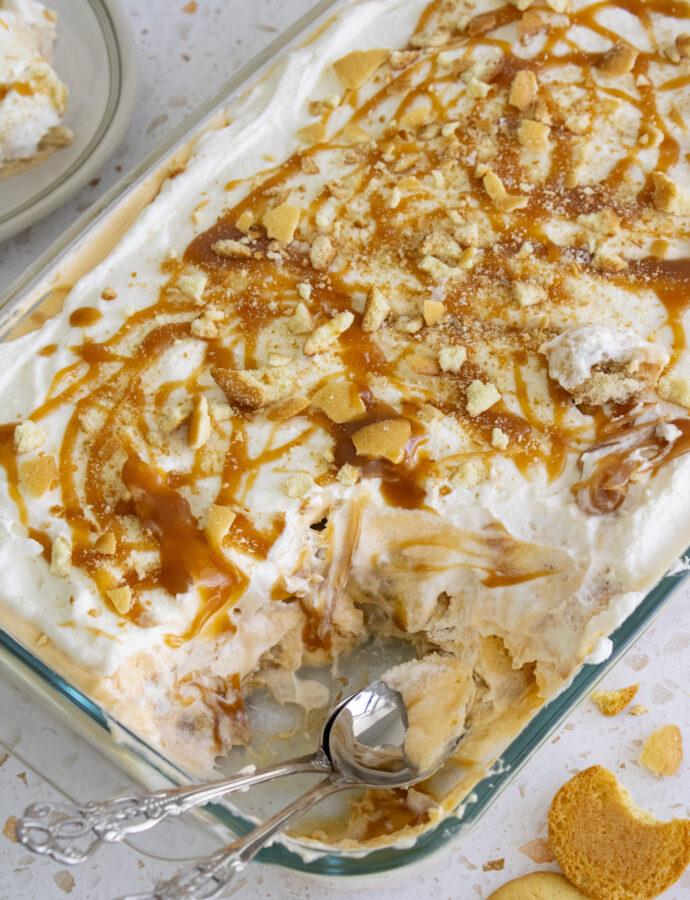 Salted Miso Caramel Banana Pudding