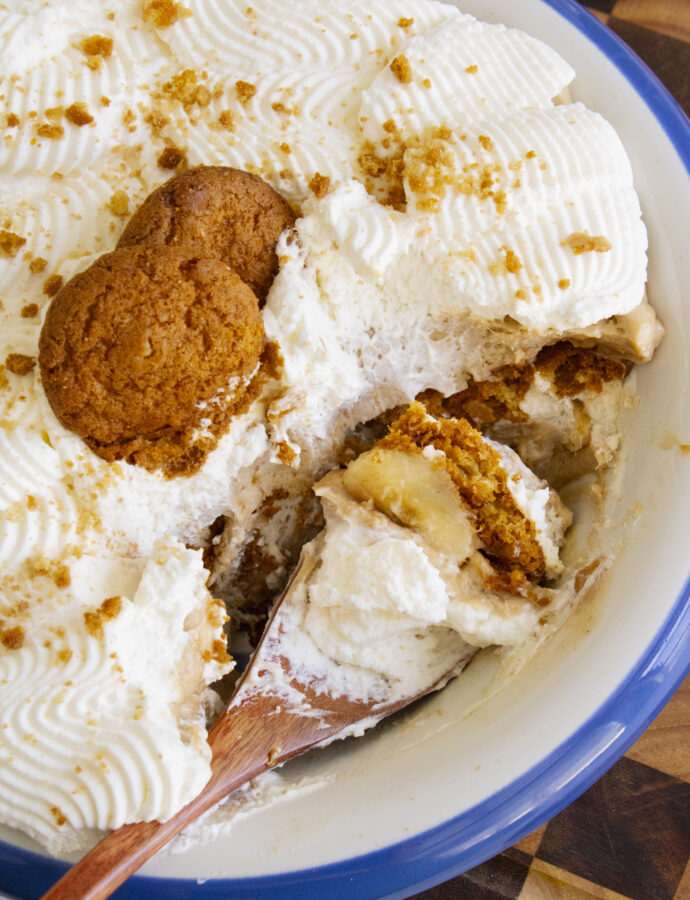 Cookie Butter Gingerbread Banana Pudding