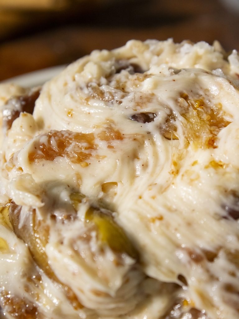 close up of Salted Maple Fig Butter texture