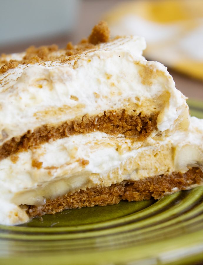 Brown Butter Pumpkin Biscoff Banana Pudding